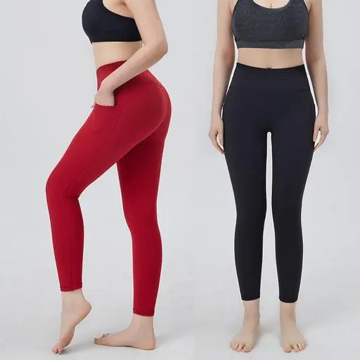 [4color/하이웨스트] 8부 9부 사이드 포켓 힙업 레깅스 B12