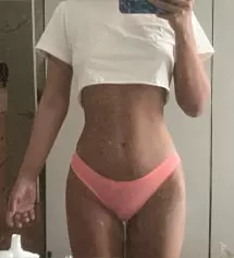 크러쉬코랄 태닝피부에 입으니까 너무 예뻐요ㅠㅠ
