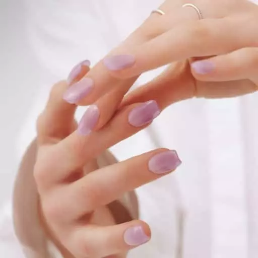 N 라벤더 네일 (숏팁)