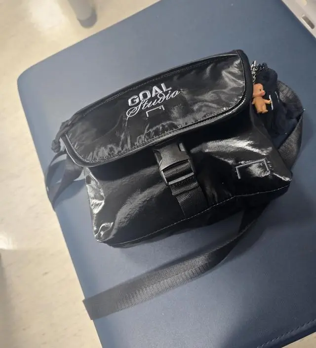 ★GOAL STUDIO★ GLOSSY MINI CROSS BAGBLACK G5XBG111#BK GLOSSY MINI CROSS BAG-BLACK - GOALSTUDIO