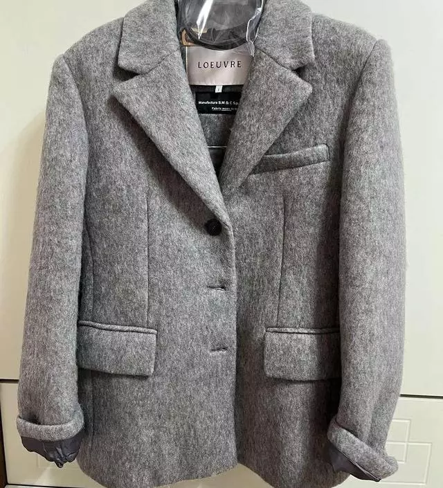★LOEUVRE★ Wool Blended Single Breasted Jacket SW4XJ44190 Designer fashion, Seoul-fully created | W Concept