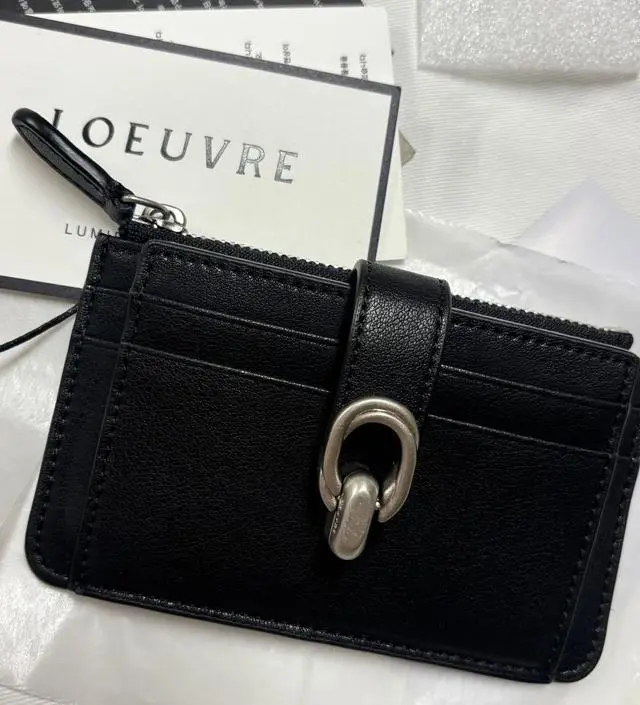 【LOEUVRE】Anse Zipper Wallet Black FA4AR308-FH Anse Zipper Wallet FA4AR308-FH - LOEUVRE