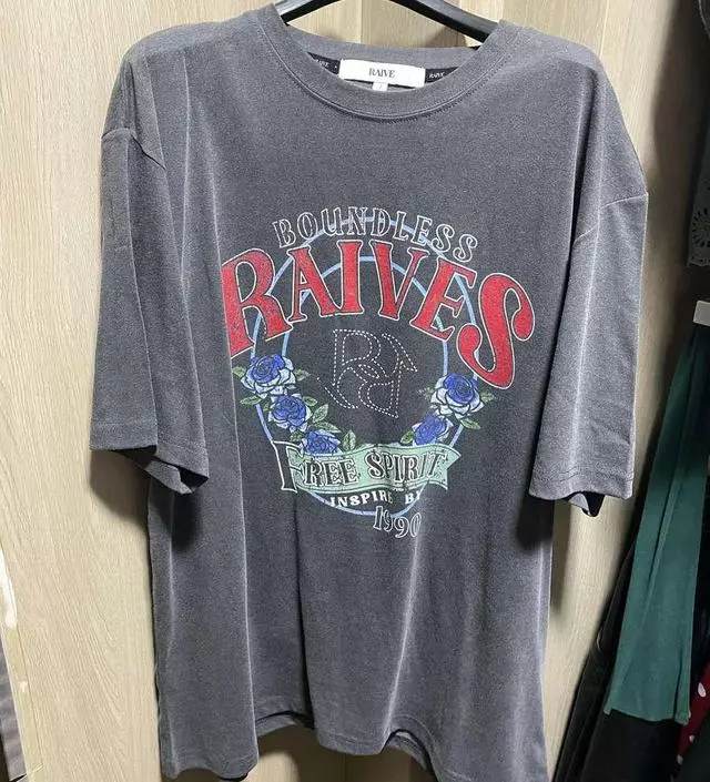 Vintage Rose Graphic T-shirt VW4SE027_3color - 레이브