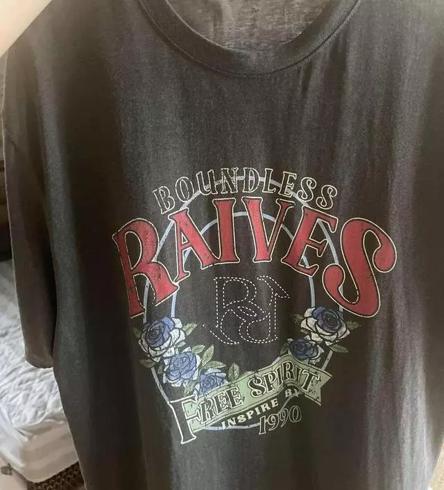 Vintage Rose Graphic T-shirt VW4SE027_3color - 레이브
