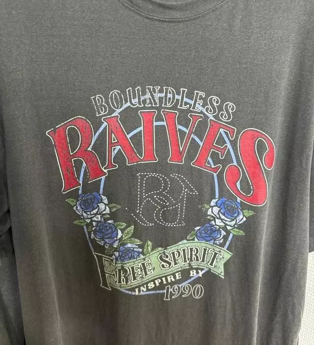 ●RAIVE● Vintage Rose Graphic T-shirt VW4SE027_3color Vintage Rose Graphic T-shirt VW4SE027_3color - 레이브