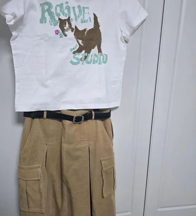 RAIVE Cat T-Shirt VW4ME042_3color - 레이브