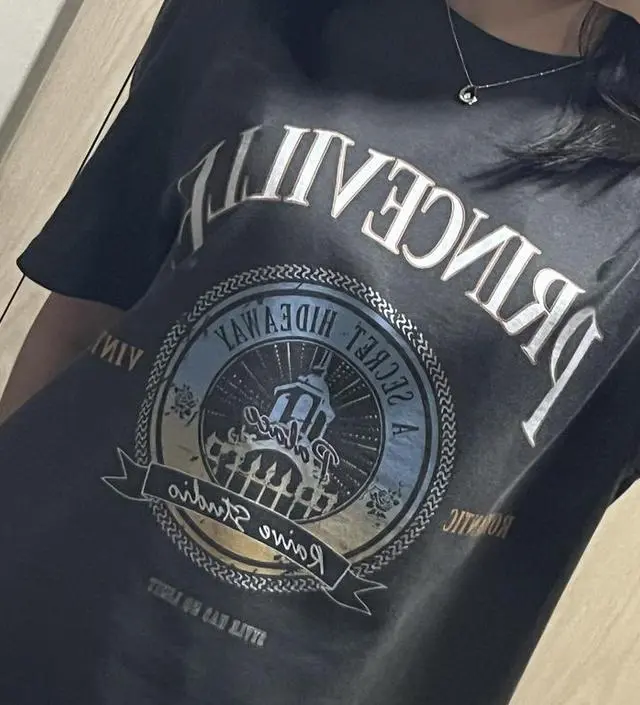 ★RAIVE★ PRINCEVILLE Print TShirt VW2SE114_2color PRINCEVILLE Print T-Shirt VW2SE114_2color - 레이브