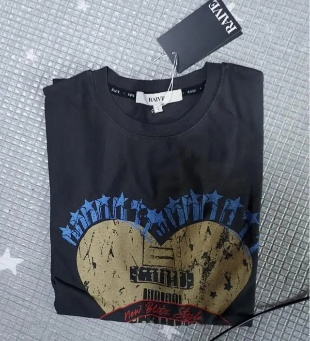 Heart Ravers Graphic T-Shirt VW5ME602_2color - 레이브