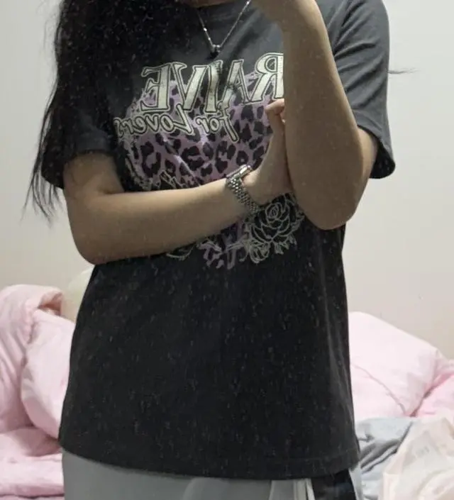 ★RAIVE★ Love Leopard Graphic Tshirt VW5ME607_3color MUSINSA | RAIVE Love Leopard Graphic T-shirt VW5ME607_3color