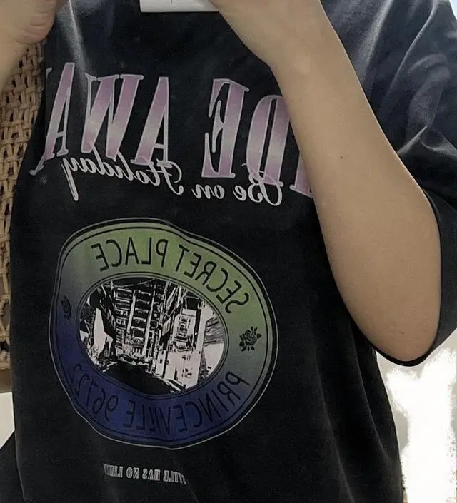 ●RAIVE● HIDE AWAY T-Shirt in D/Grey VW2ME124-13 01S 7/15 예약배송) HIDE AWAY T-Shirt in D/Grey VW2ME124-13