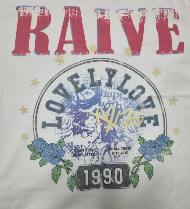 ★RAIVE★ Love Bites Graphic TShirt VW5ME907_2color AJ Lee Love Bites Spider Web T-shirt – Extreme Wrestling Shirts