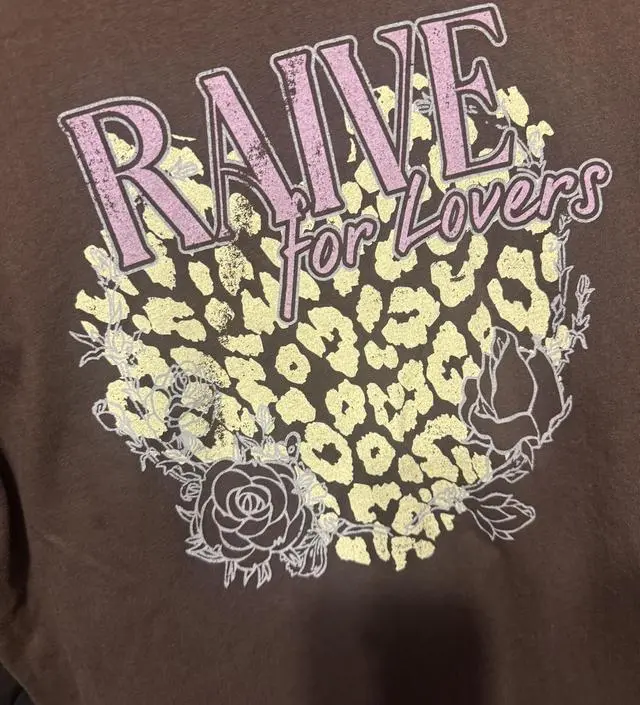 ★RAIVE★ Love Leopard Graphic Tshirt VW5ME607_3color 7/15 Pre-order) Love Leopard Graphic T-shirt VW5ME607_3color