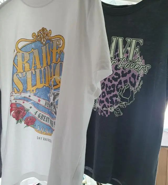 Crown Raive Graphic T-shirt VW5ME601_3color - 레이브