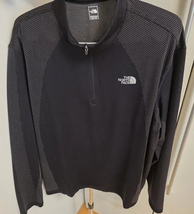 M'S SEAMFREE L/S ZIP TEE - 노스페이스